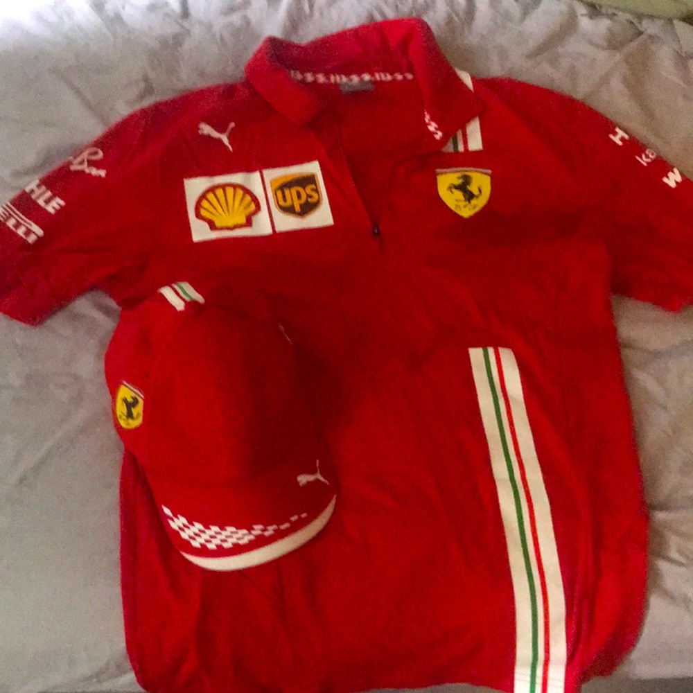 Puma polo with hat Scuderia Ferrari